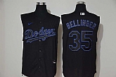 Dodgers 35 Cody Bellinger Black Nike Cool Base Sleeveless Jersey,baseball caps,new era cap wholesale,wholesale hats